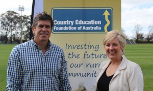CSU NSW Country Eagles General Manager James Grant and CEF CEO Sarah Taylor
