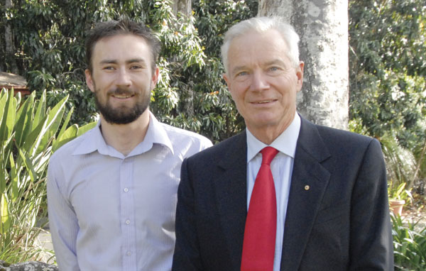 Garth Rafferty meets Southern Cross University Chancellor and CEF Chairman, Nick Burton Taylor AM