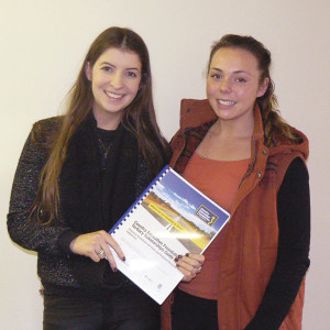 Alex McInnes and April Stons: interns from CSU, Bathurst