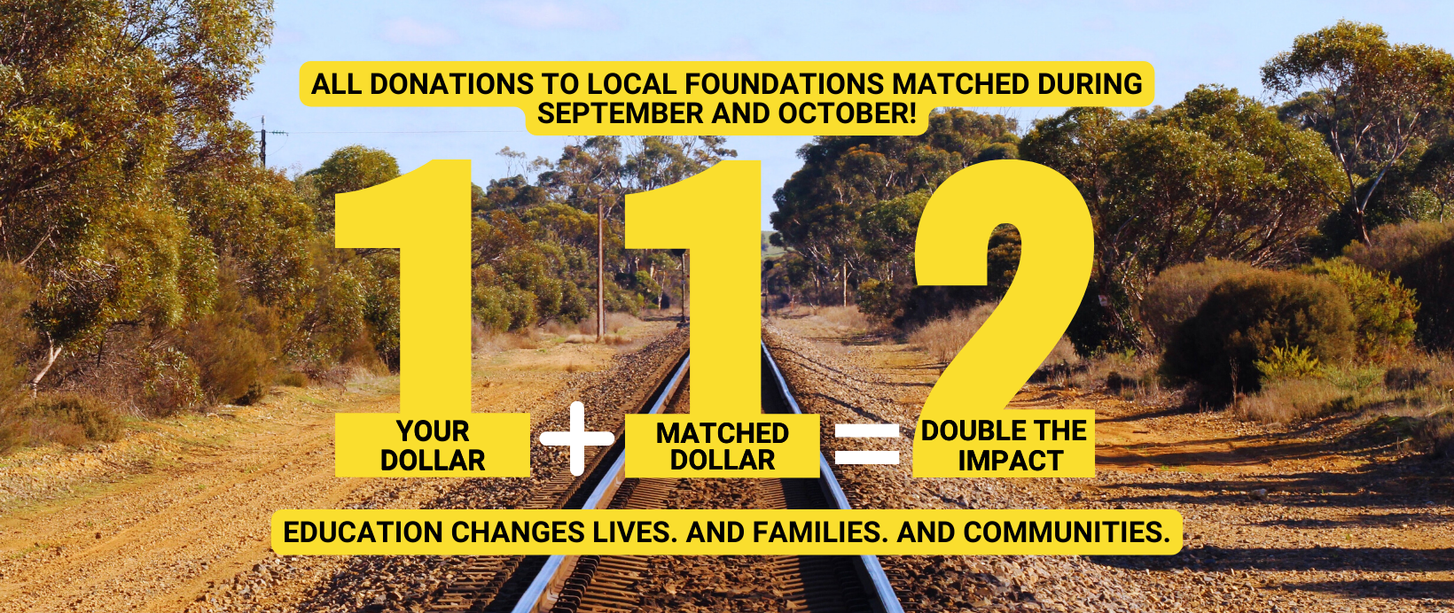 matched giving campaign country railway tracks hero image