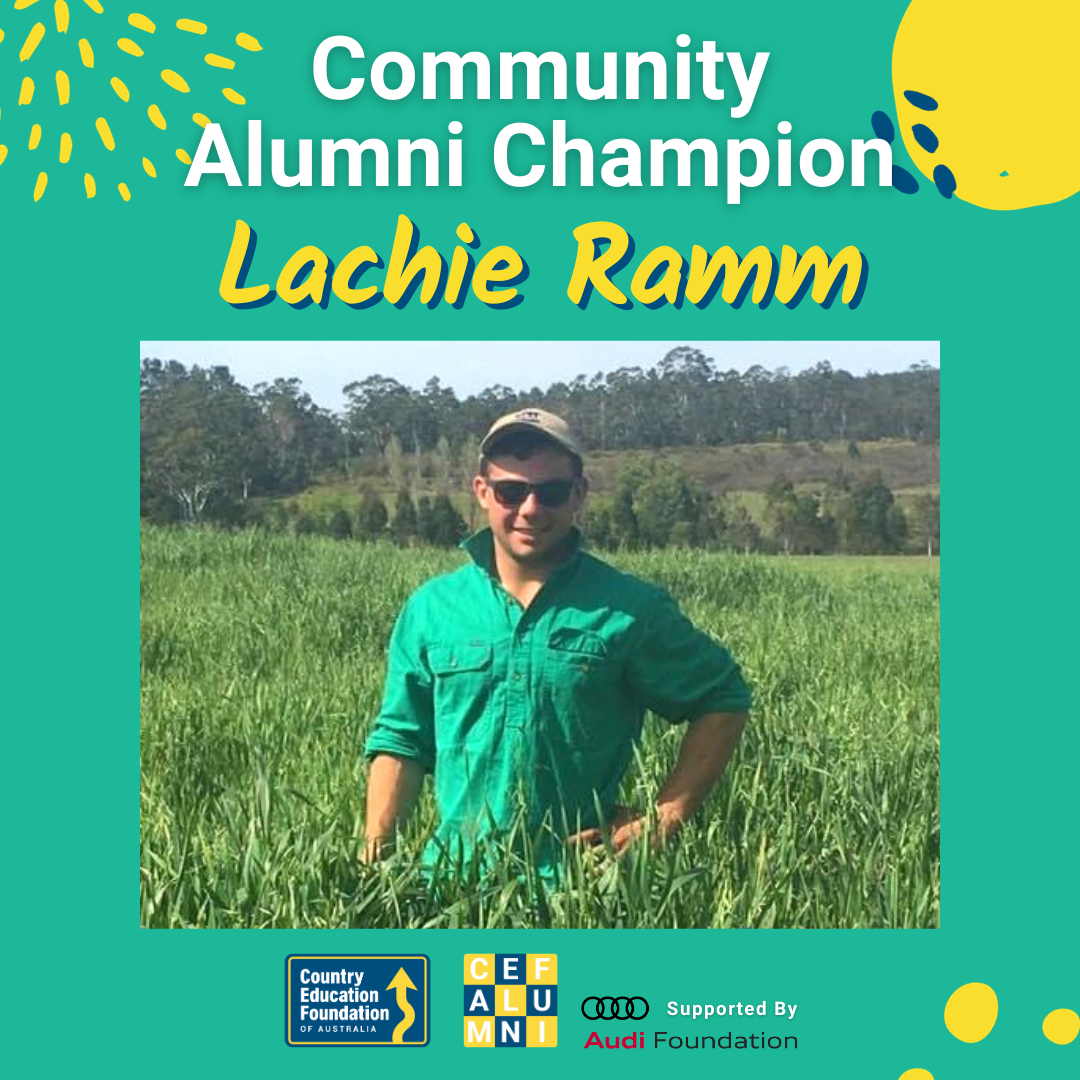 Country Education Foundation of Australia Community Alumni Champion, Lochie Ramm.