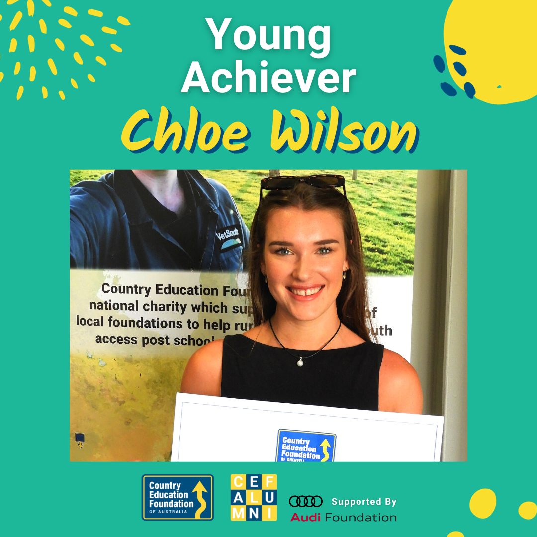 Country Education Foundation of Australia Young Achiever, Chloe Wilson.