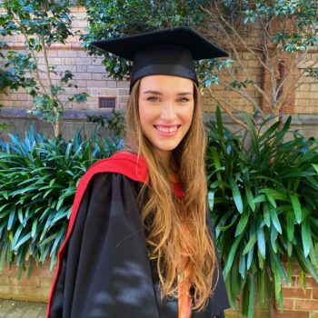 Country vEducation Foundation of Australia 2023 Young Achiever Chloe Wilson at her graduation.