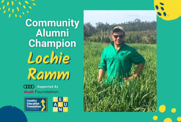 Country Education Foundation of Australia 2023 Community Alumni Champion, Lochie Ramm.
