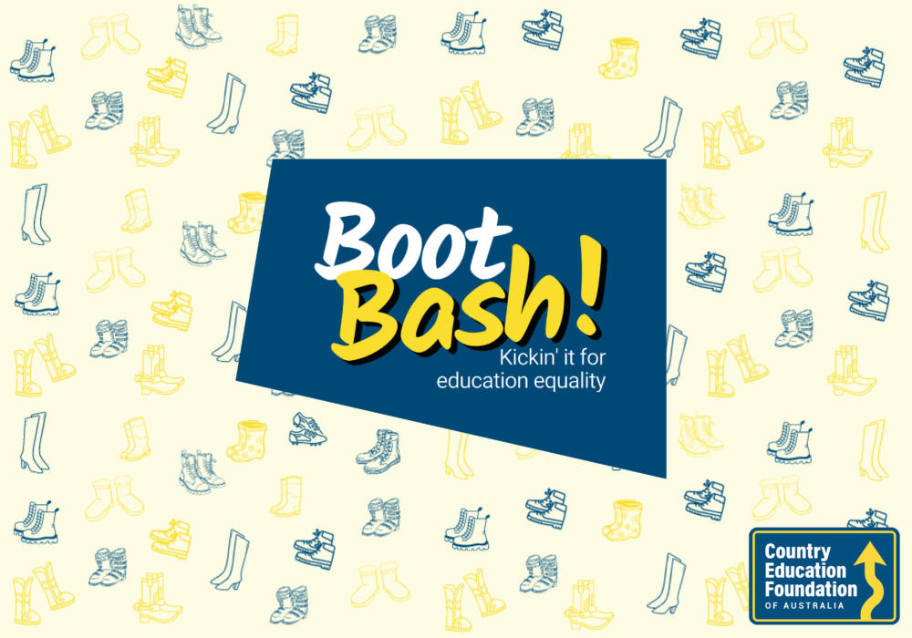 Country Education Foundation of Australia's inaugural 'Boot Bash' will be on Friday 15th March 2024.